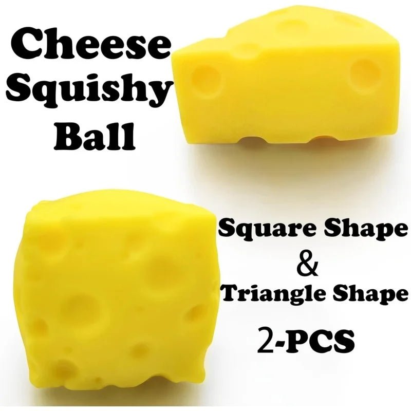 Cheese Squishy Stress Ball | Sensory Fidget Toy for Kids and Adults - Squishme